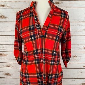 ❤️Christmas Plaid Boutique Top ❤️